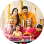 With family